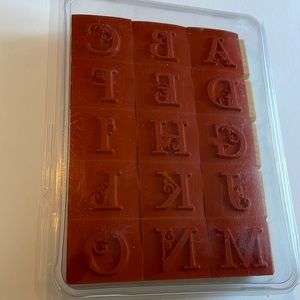 Stampin’ Up! Lovely Letters Alphabet Double Mounted Set New Unused Ready for You